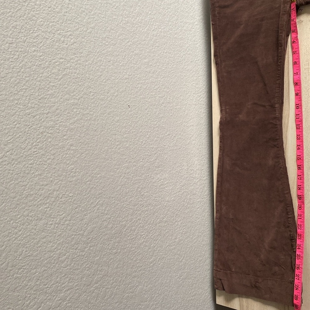 Veronica Beard Sheridan Bell Bottom Flare Corduroy Pants in Brown Size 25 - Picture 13 of 15